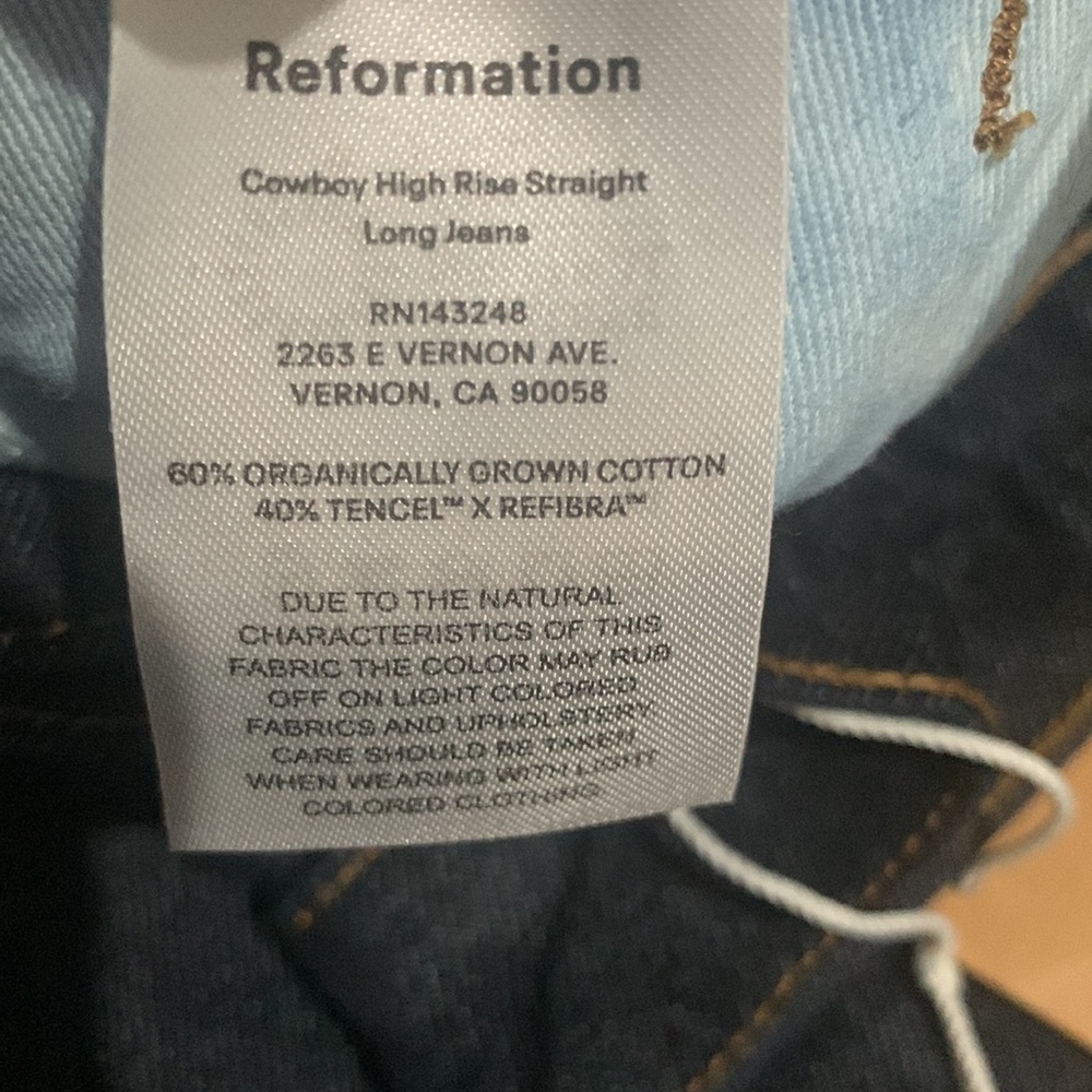Brand Reformation Size 26 Color Rinse - Picture 10 of 10